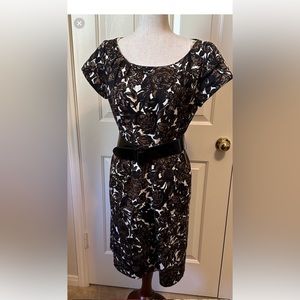 Talbot’s | Stretch Cotton/Spandex Floral Sheath dress | Size: 8